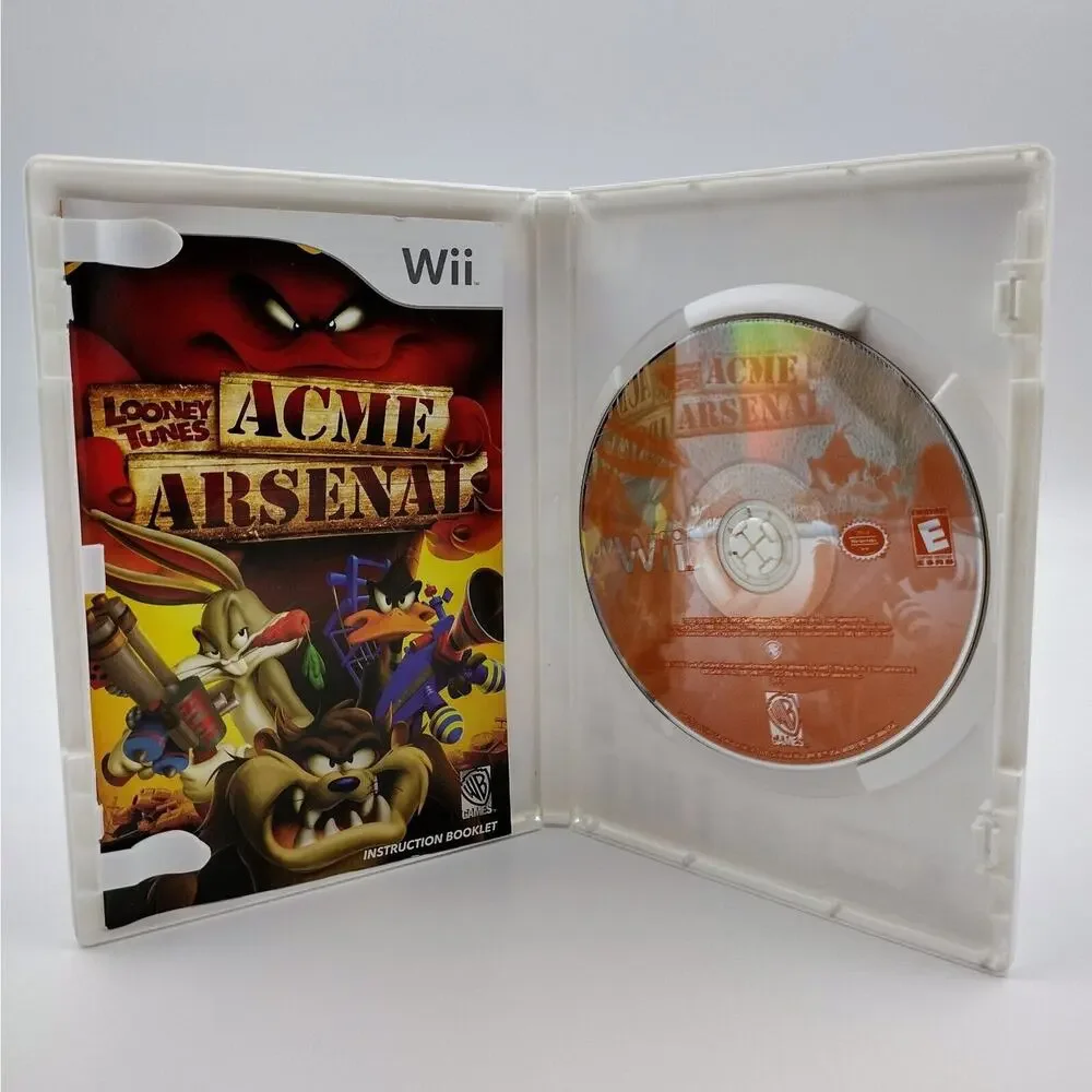Wii 6 Game Lot Looney Tunes Carnival Games Trivial Pursuit Vet Life Bowling